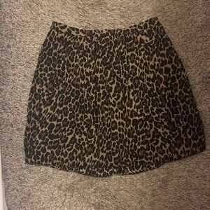 Leopard Print Women's Skirt